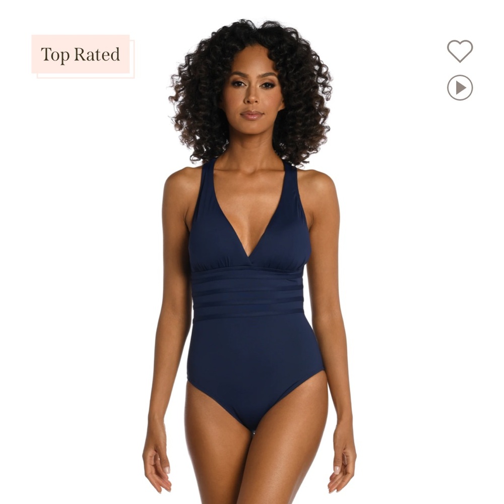 La Blanca Island Goddess Multi-Strap Cross-Back One Piece